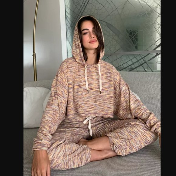 NEW Urban Outfitters Fleece Cropped Hoodie Sweatshirt Small - Picture 4 of 7